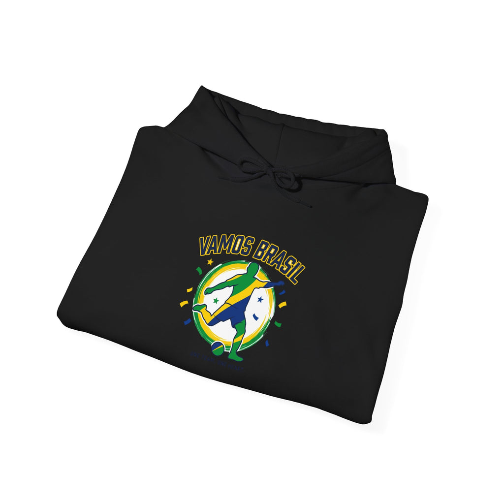 Vamos Brasil Hoodie | Brazil Country Pride, Retro Soccer Championship