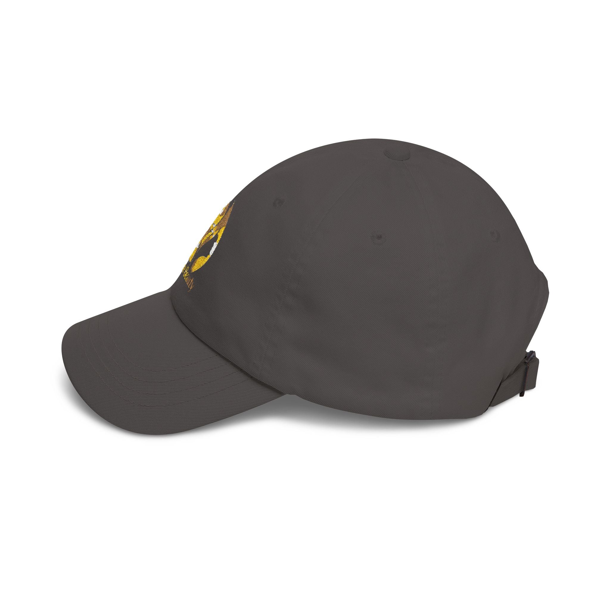 Dad Cap — Gold Foil “Bare Beauty” Floral Logo Baseball Hat