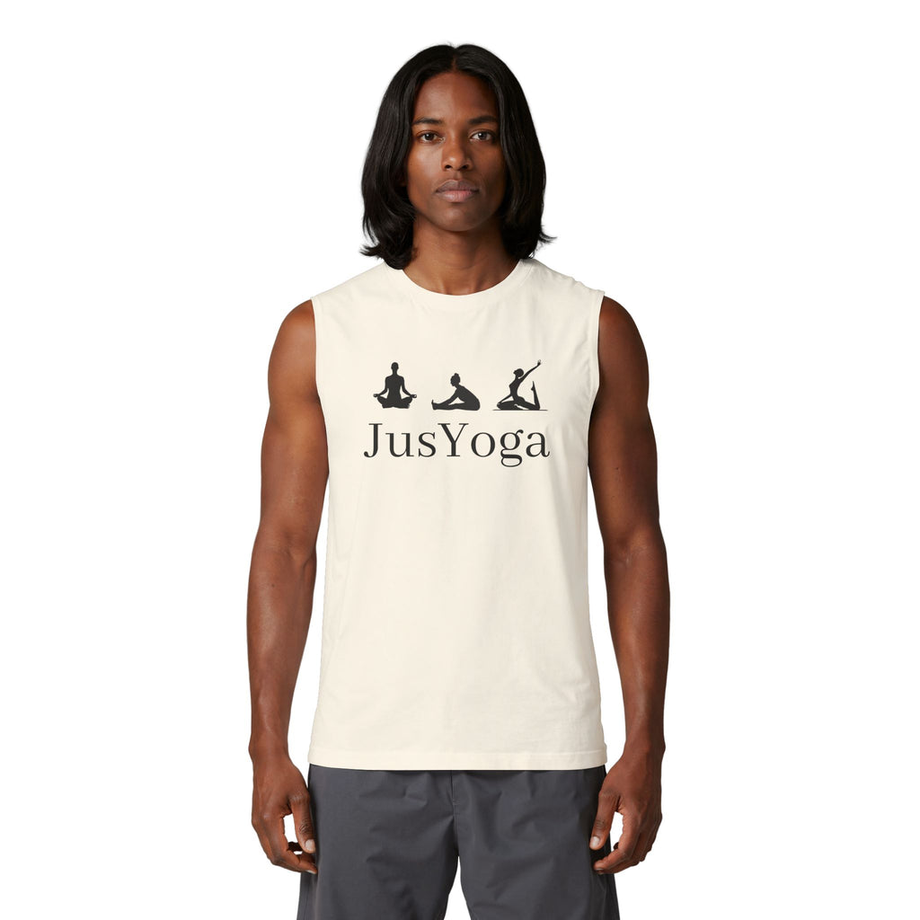 Yoga Muscle Tank — "JusYoga" Meditative Pose Fitness Top