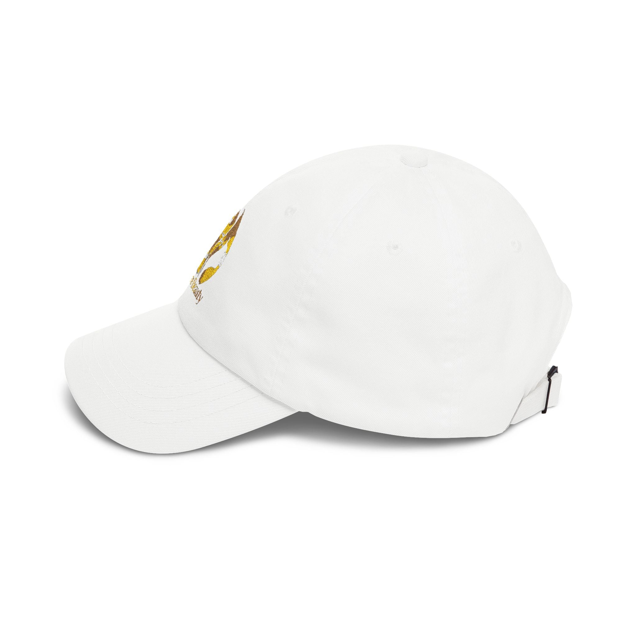 Dad Cap — Gold Foil “Bare Beauty” Floral Logo Baseball Hat