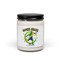 Vamos Brasil Soccer Candle, country pride | retro soccer, championship season