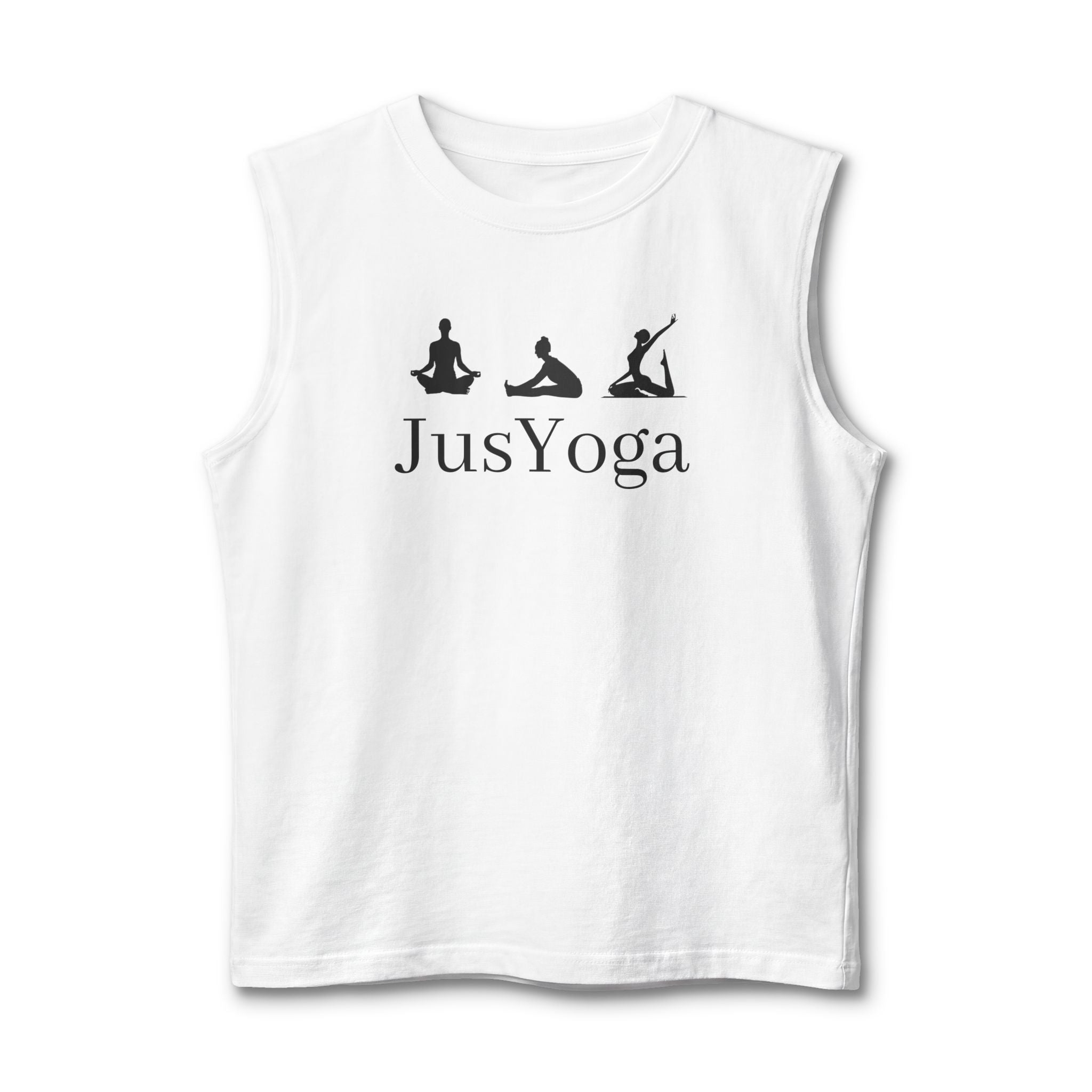 Yoga Muscle Tank — "JusYoga" Meditative Pose Fitness Top