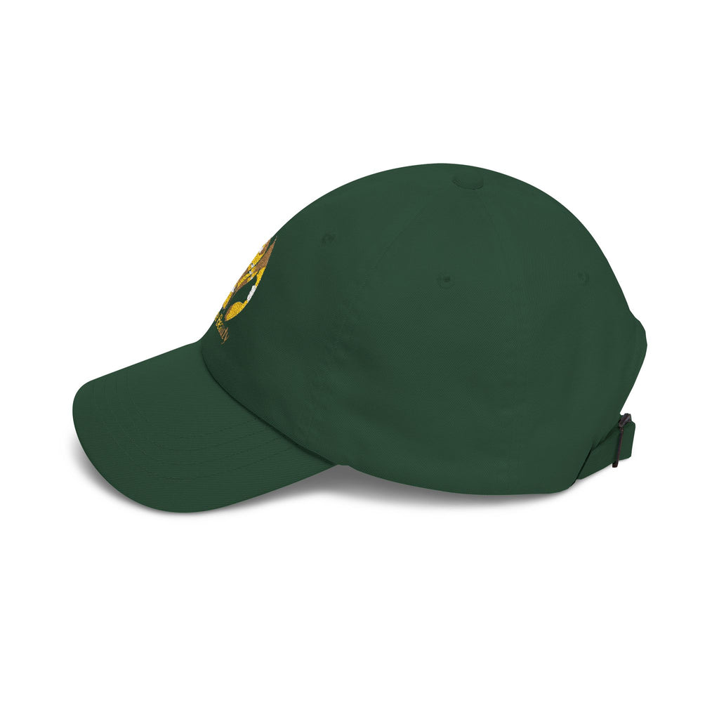 Dad Cap — Gold Foil “Bare Beauty” Floral Logo Baseball Hat