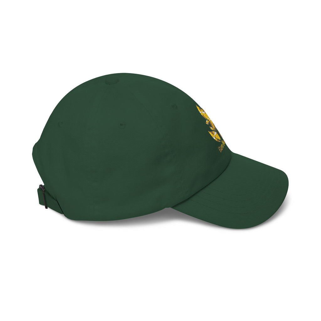 Dad Cap — Gold Foil “Bare Beauty” Floral Logo Baseball Hat