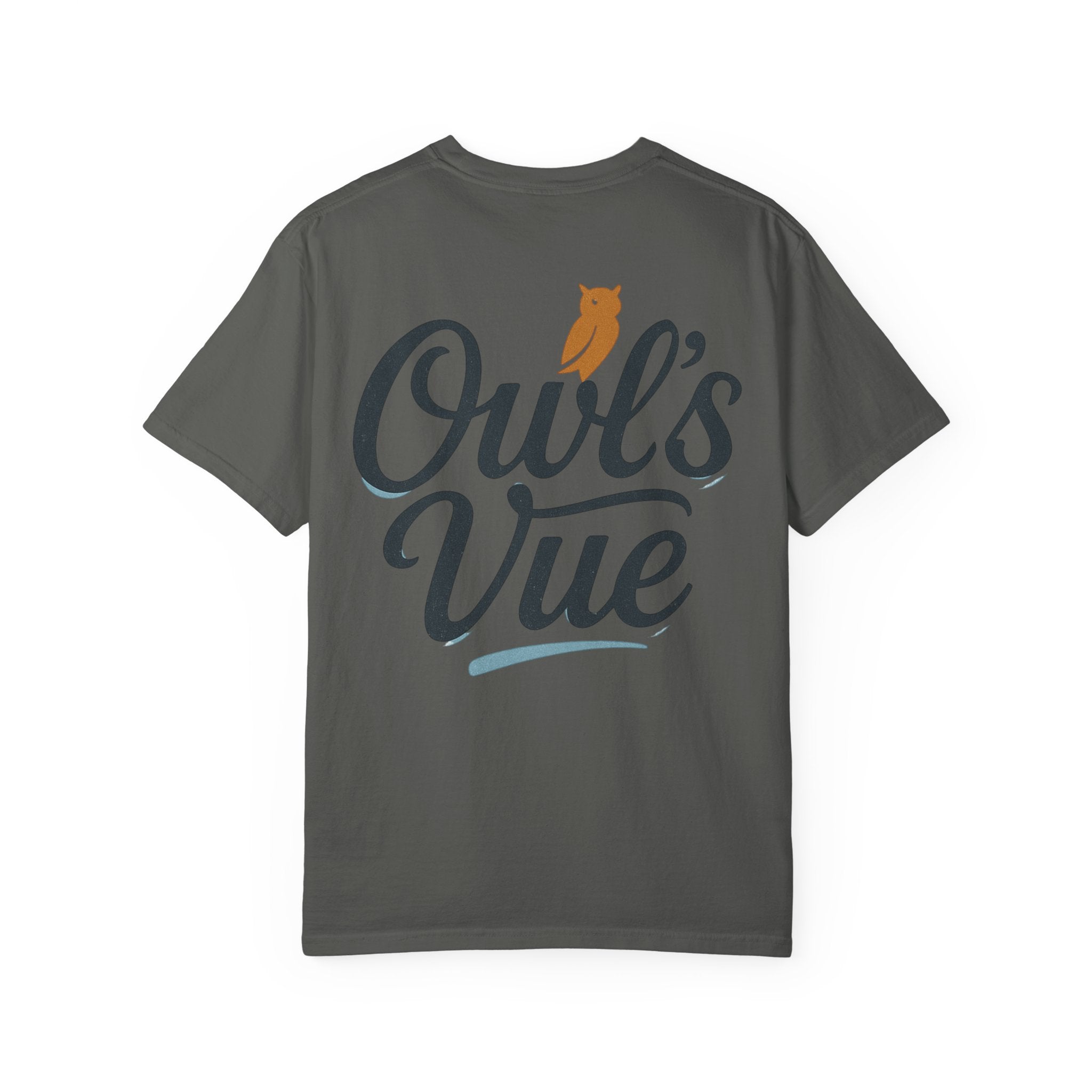 Owl's Vue Garment-Dyed Unisex T-Shirt - Nature-Inspired Tee for Outdoor Lovers
