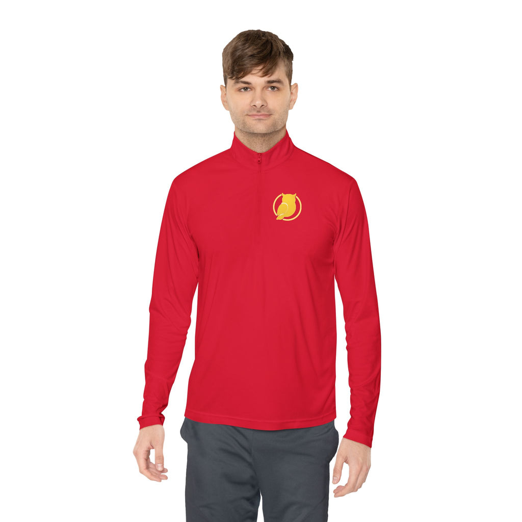 Yellow Cat Emblem Quarter-Zip Pullover
