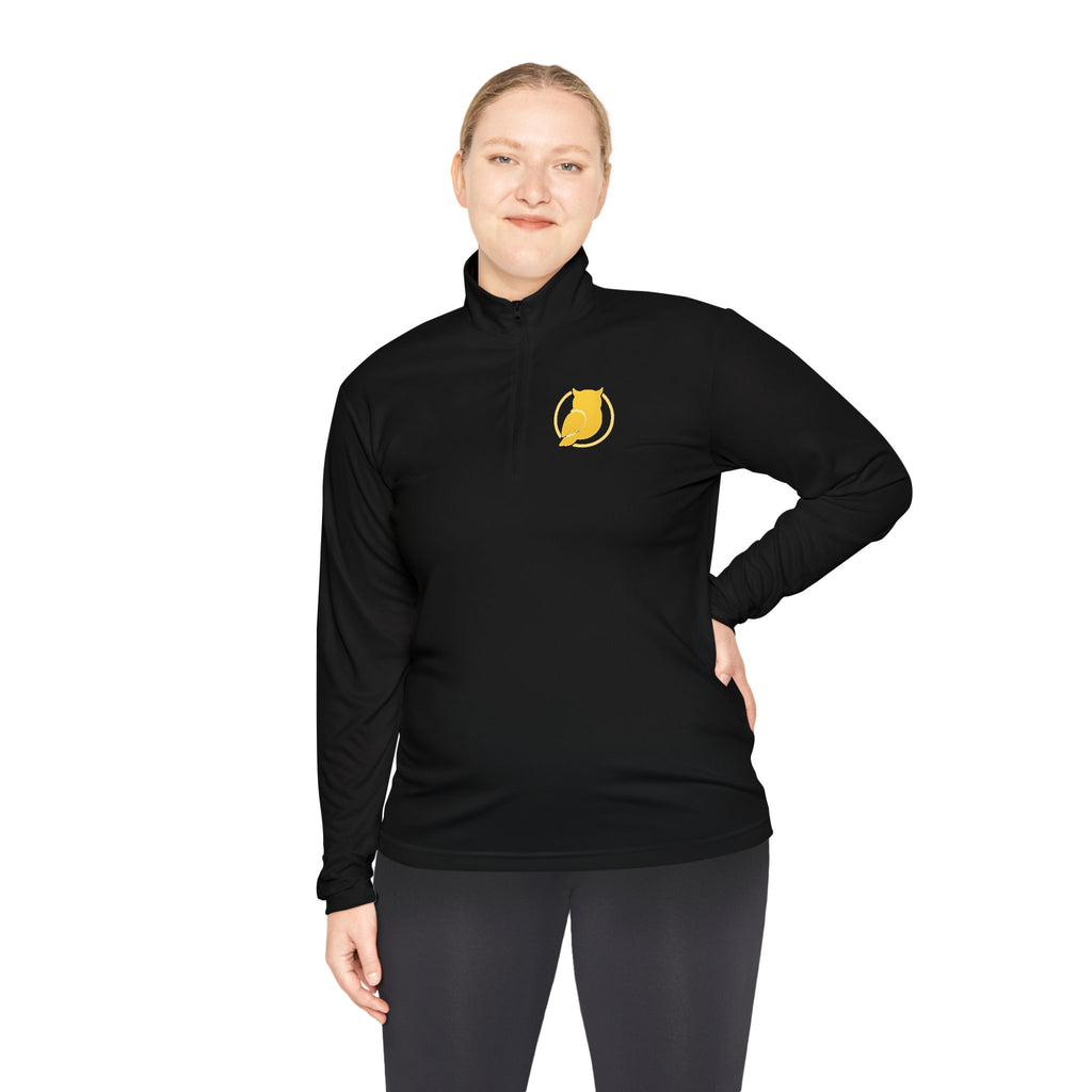 Yellow Cat Emblem Quarter-Zip Pullover