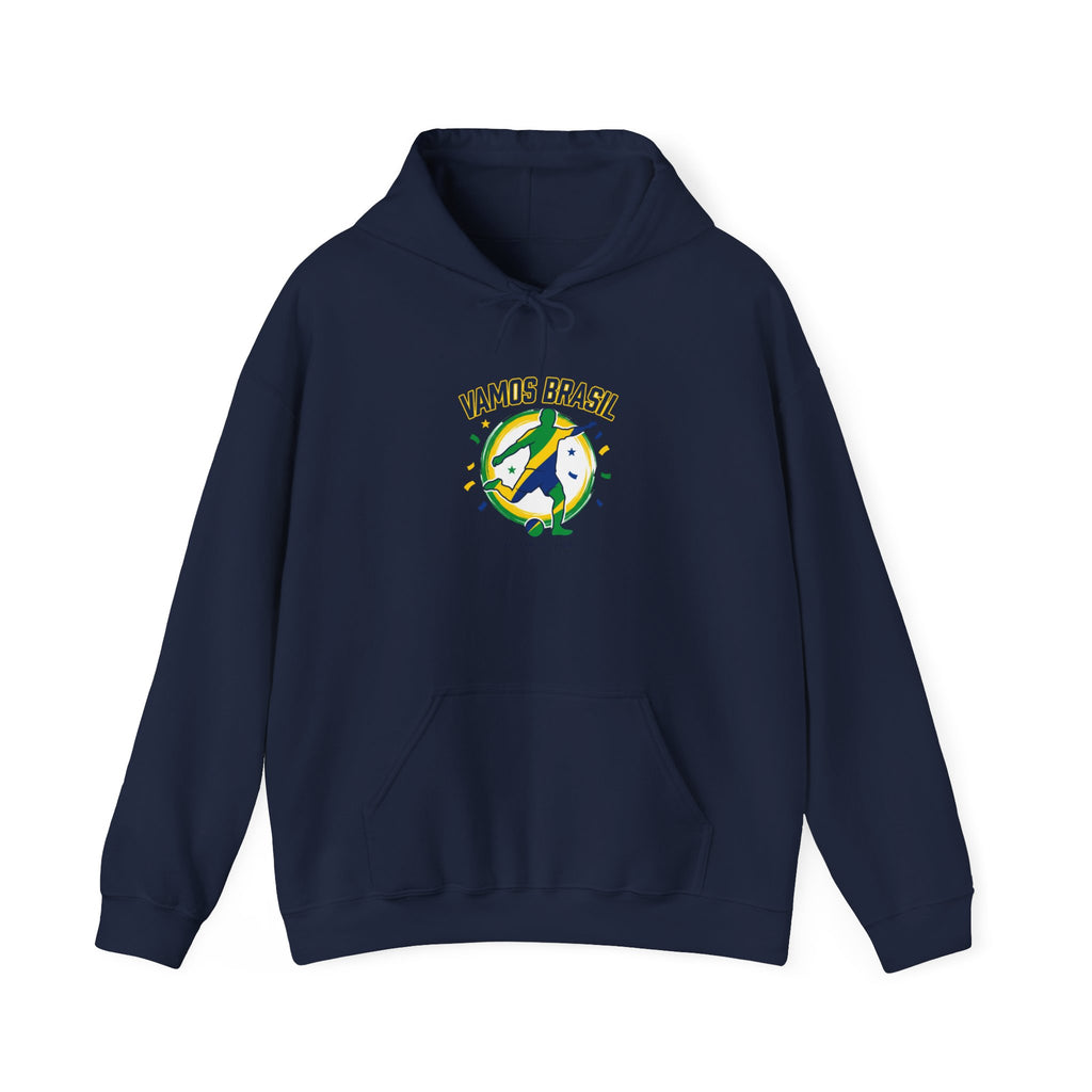 Vamos Brasil Hoodie | Brazil Country Pride, Retro Soccer Championship