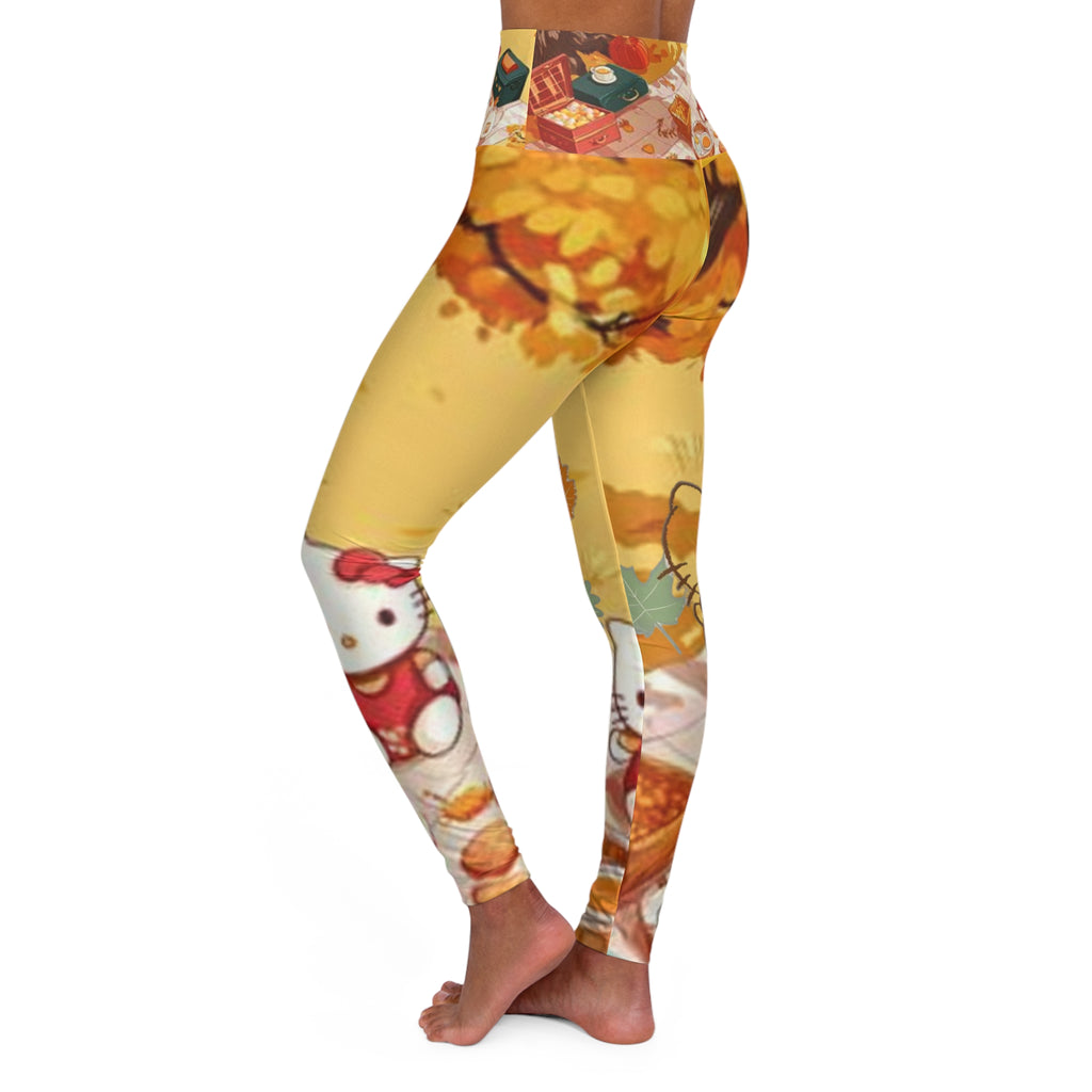 High Waisted Yoga Leggings (AOP)