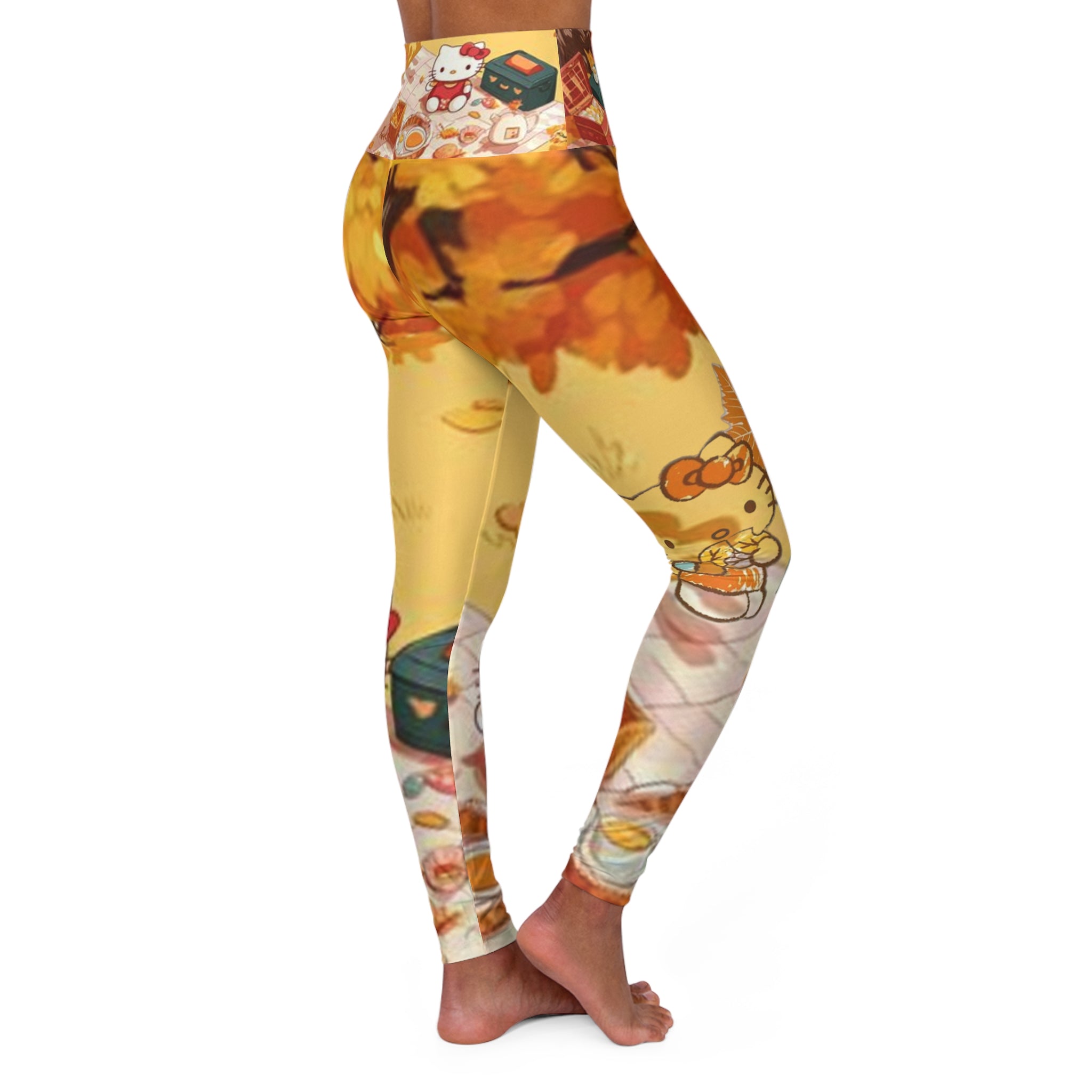 High Waisted Yoga Leggings (AOP)