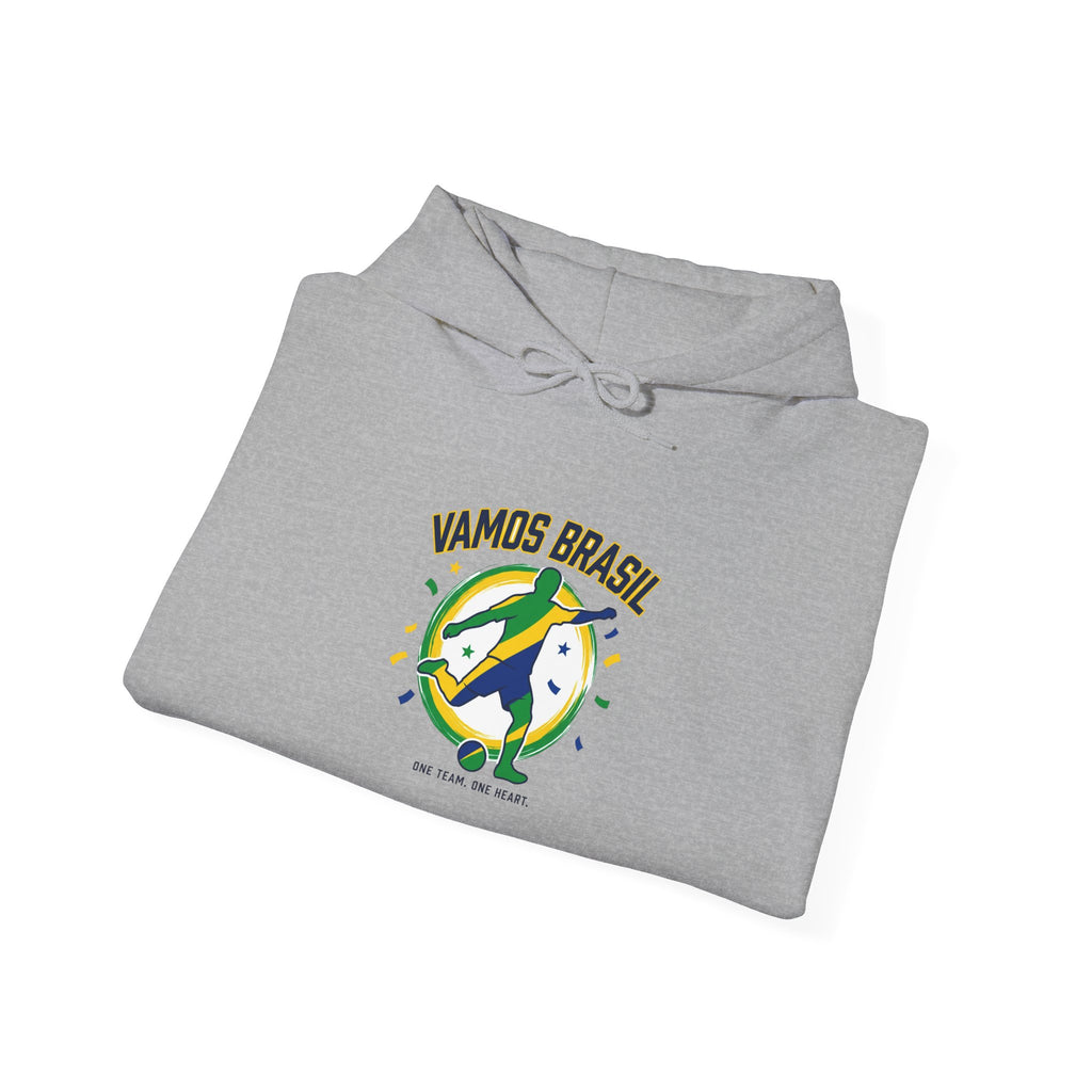 Vamos Brasil Hoodie | Brazil Country Pride, Retro Soccer Championship