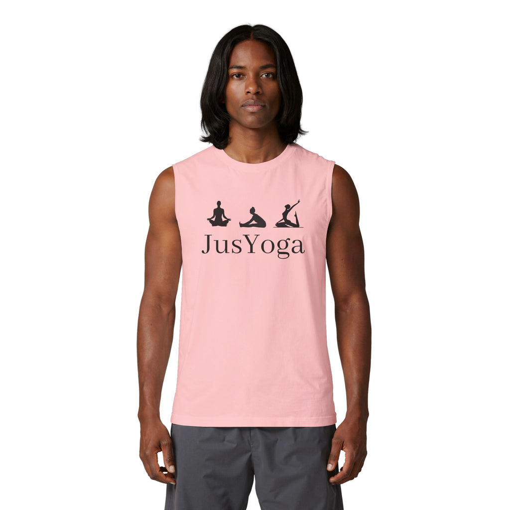 Yoga Muscle Tank — "JusYoga" Meditative Pose Fitness Top