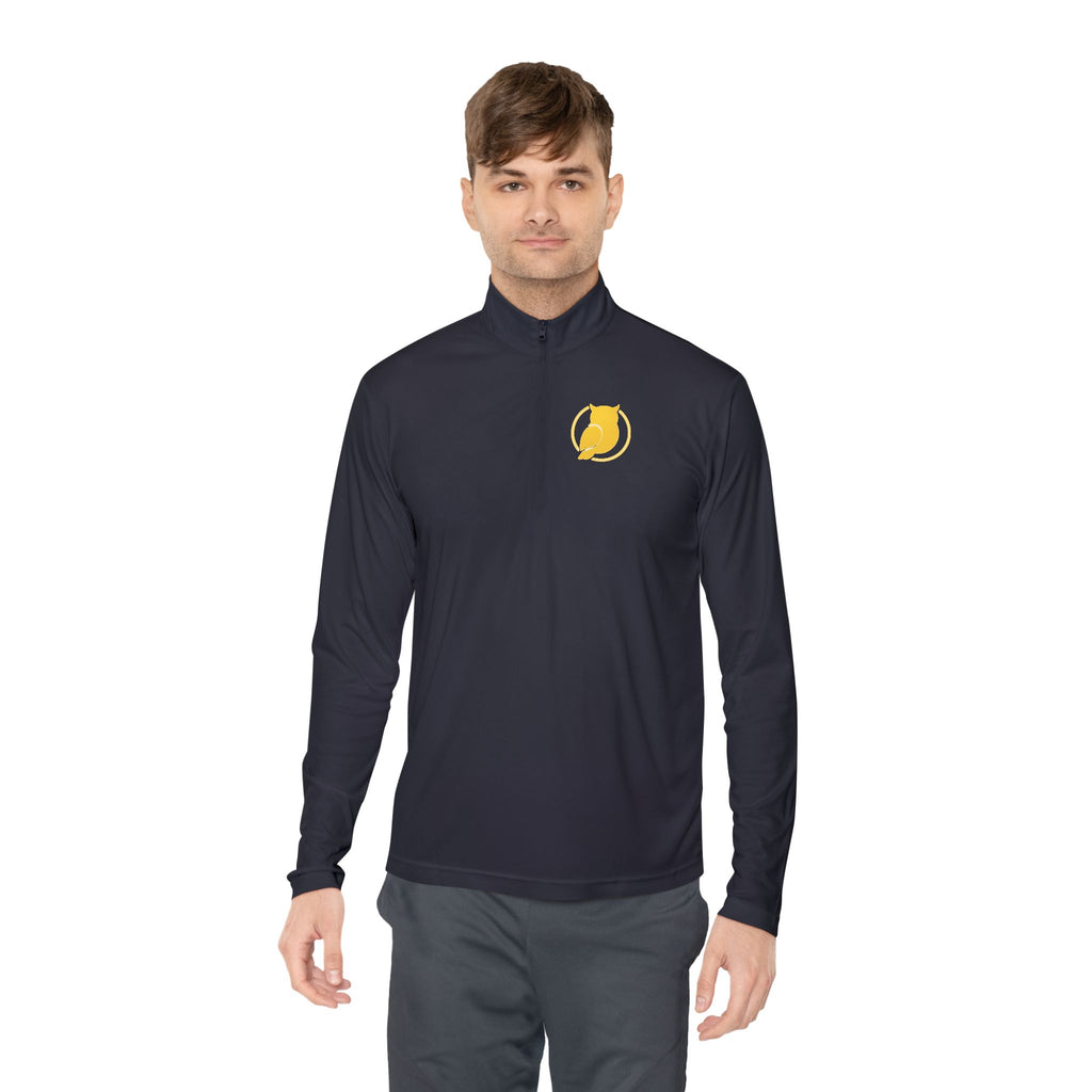 Yellow Cat Emblem Quarter-Zip Pullover