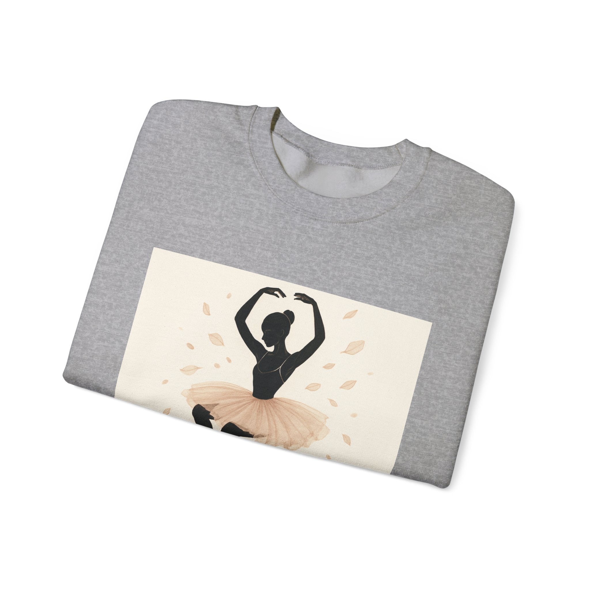 Ballet Dancer Crewneck Sweatshirt – "Dancing Through Life" Inspirational Dance Top