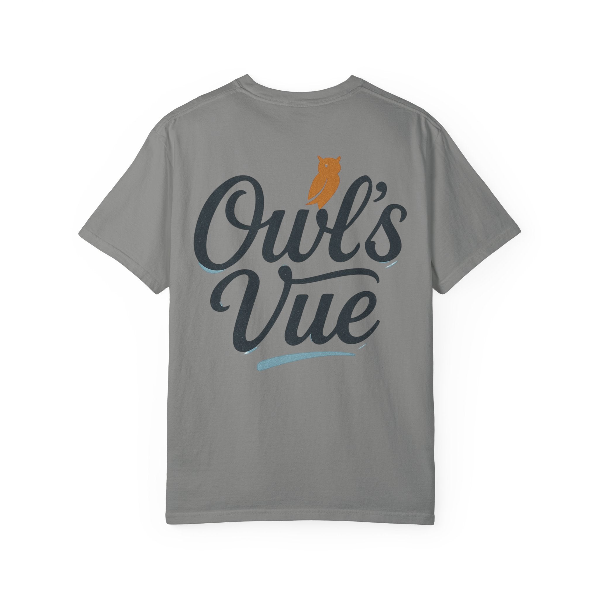 Owl's Vue Garment-Dyed Unisex T-Shirt - Nature-Inspired Tee for Outdoor Lovers