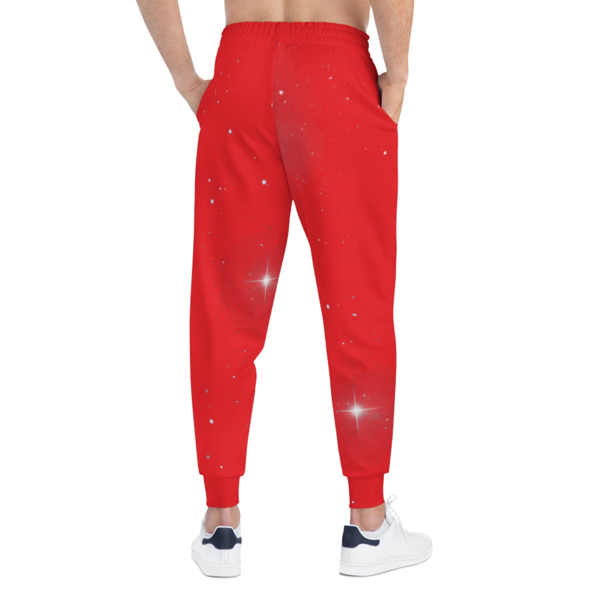 Red Starry Joggers — Sparkle Athletic Jogger Pants