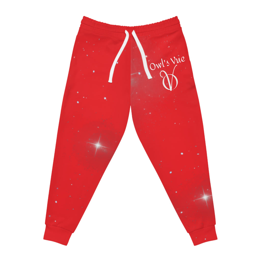 Red Starry Joggers — Sparkle Athletic Jogger Pants