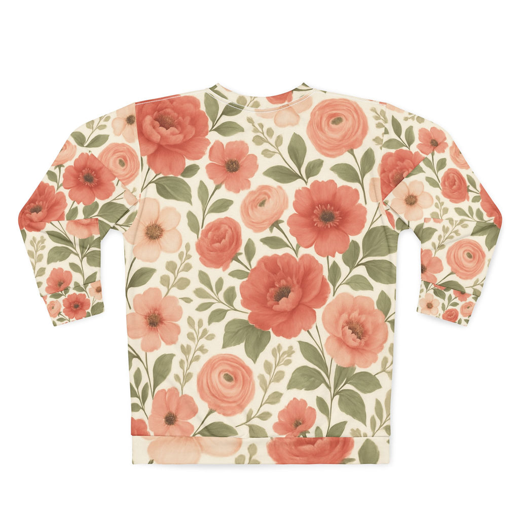 Floral Unisex Sweatshirt - Cozy Spring Comfort
