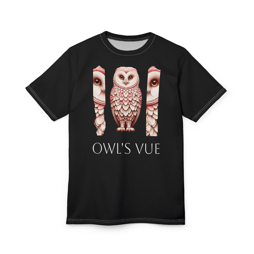 Owl's Vue Unisex Tee - Artistic Owl Design for Nature Lovers