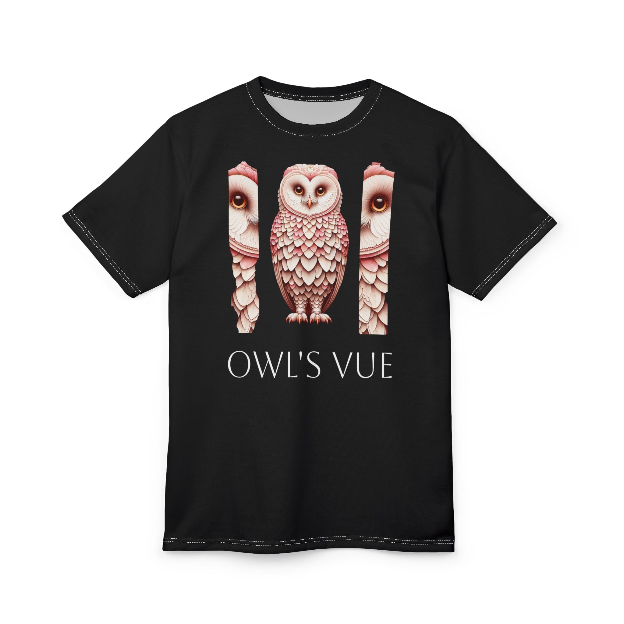 Owl's Vue Unisex Tee - Artistic Owl Design for Nature Lovers