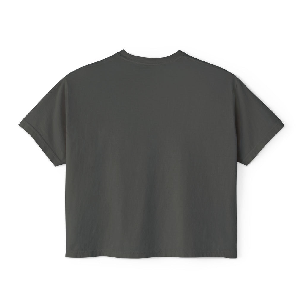 Owl Squad Graphic Tee — Retro Orange Owl Boxy Shirt