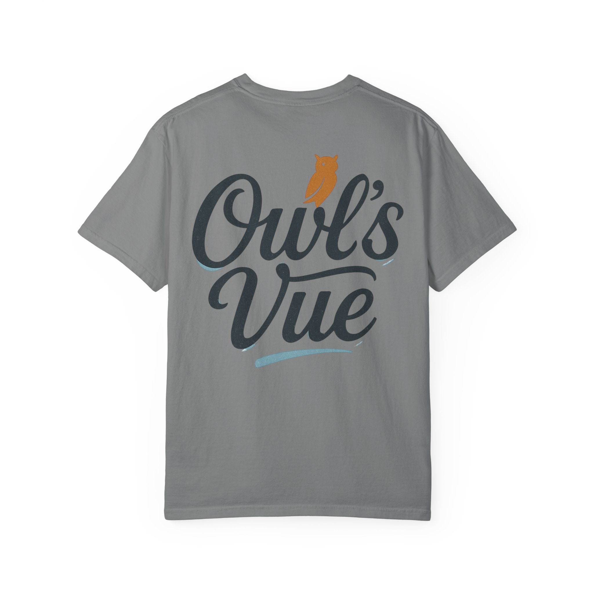 Owl's Vue Garment-Dyed Unisex T-Shirt - Nature-Inspired Tee for Outdoor Lovers