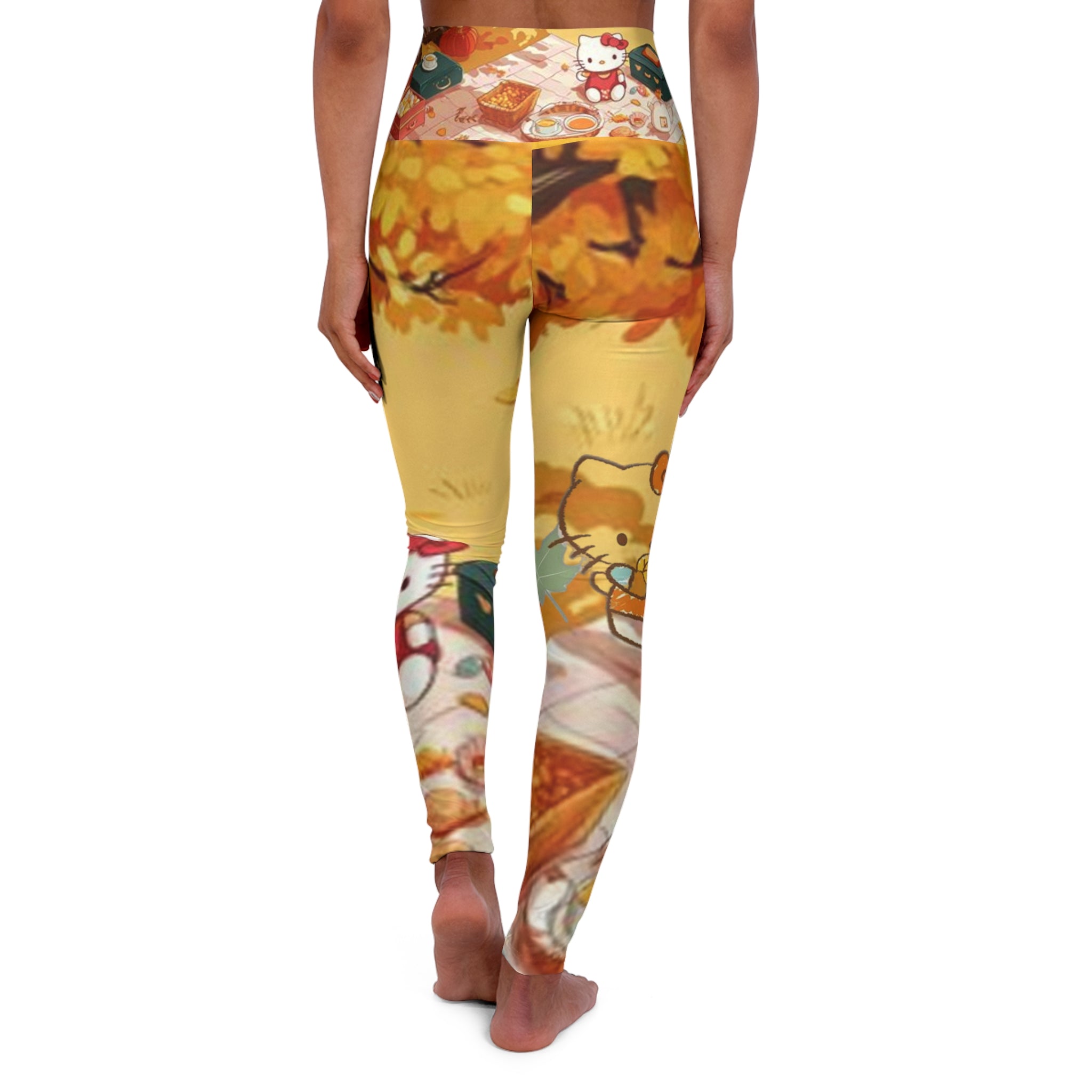 High Waisted Yoga Leggings (AOP)
