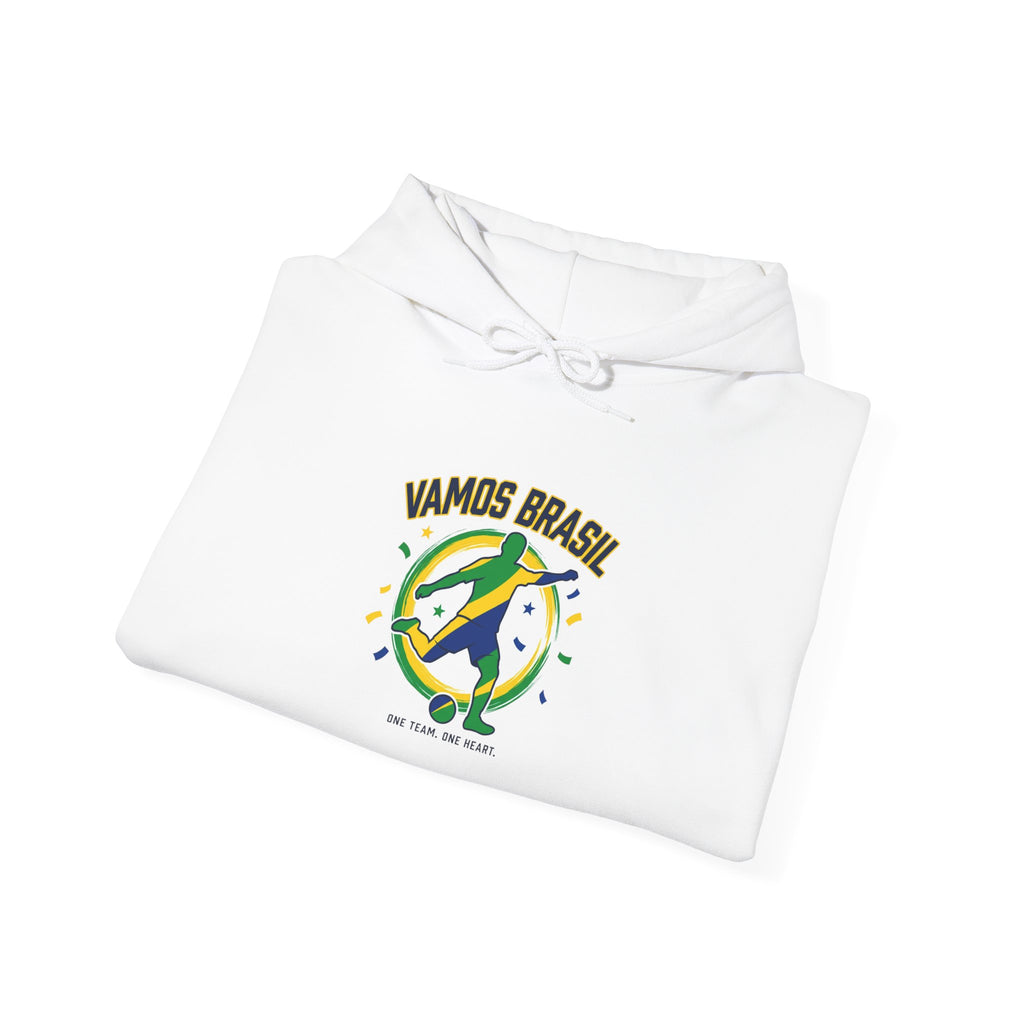 Vamos Brasil Hoodie | Brazil Country Pride, Retro Soccer Championship