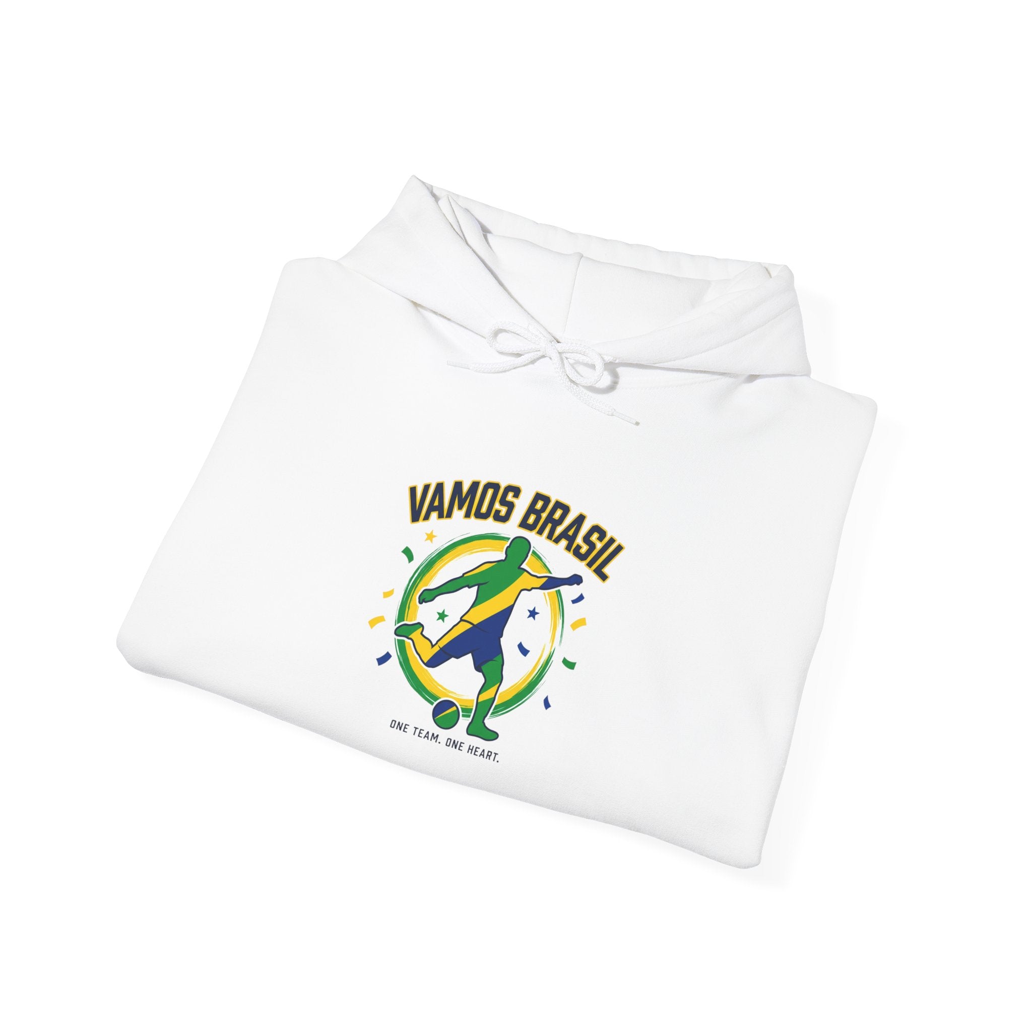 Vamos Brasil Hoodie | Brazil Country Pride, Retro Soccer Championship
