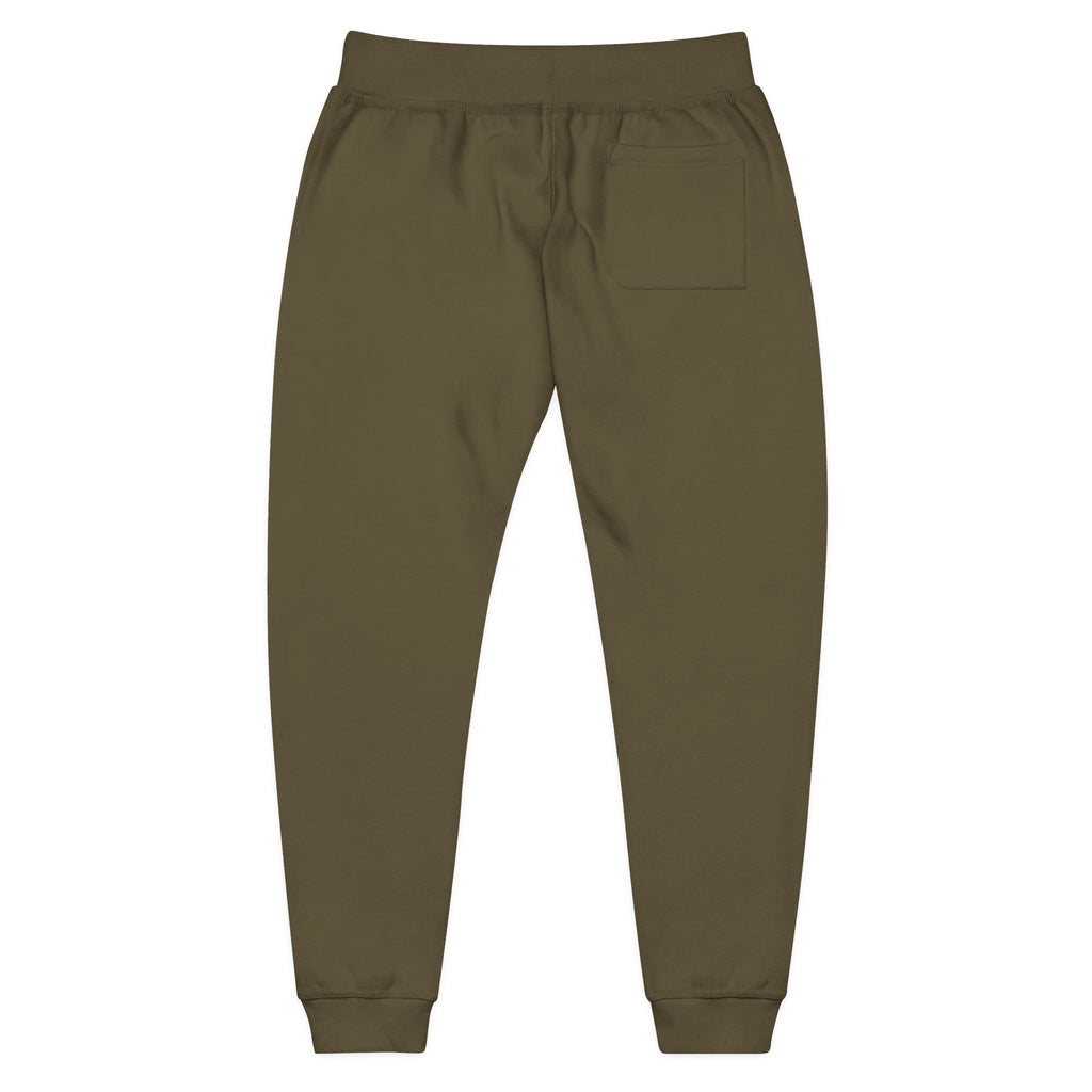 Embroidered Cozy Fleece Sweatpants — Minimal Script Design