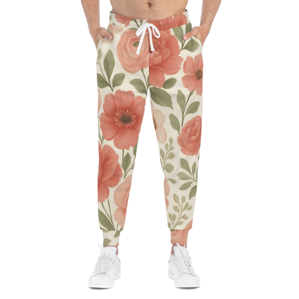 Floral Athletic Joggers - Comfortable & Stylish Workout Pants for Active Living