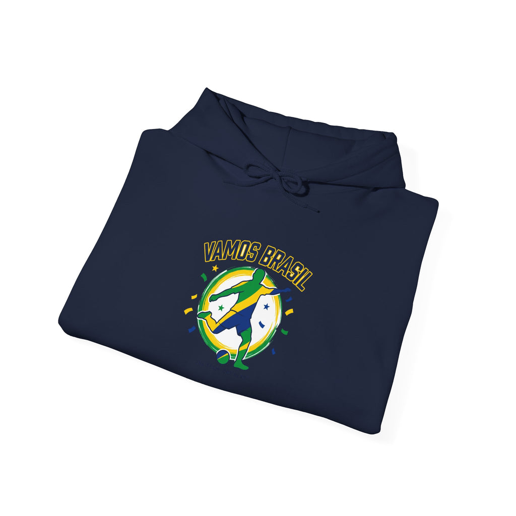 Vamos Brasil Hoodie | Brazil Country Pride, Retro Soccer Championship