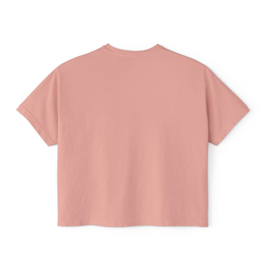 Owl Squad Graphic Tee — Retro Orange Owl Boxy Shirt