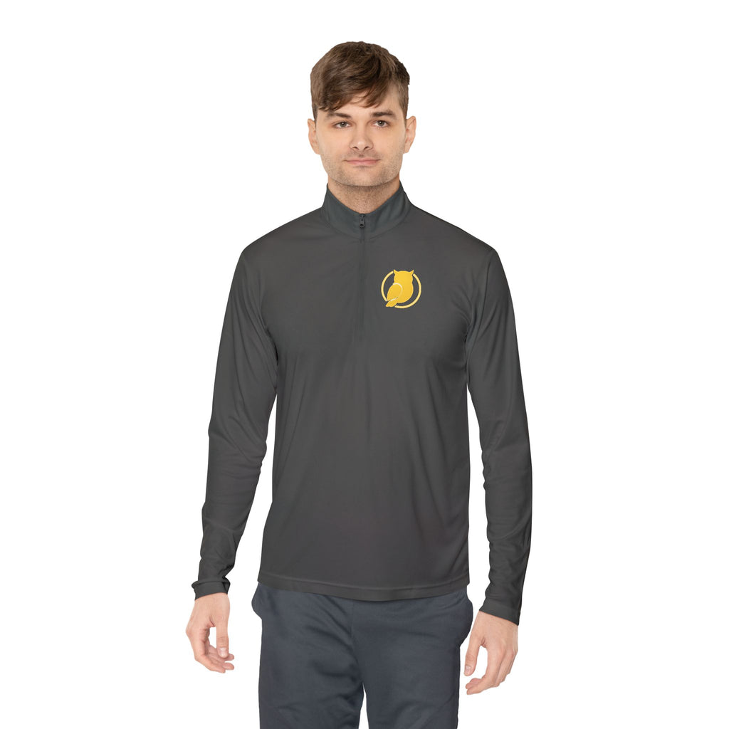 Yellow Cat Emblem Quarter-Zip Pullover