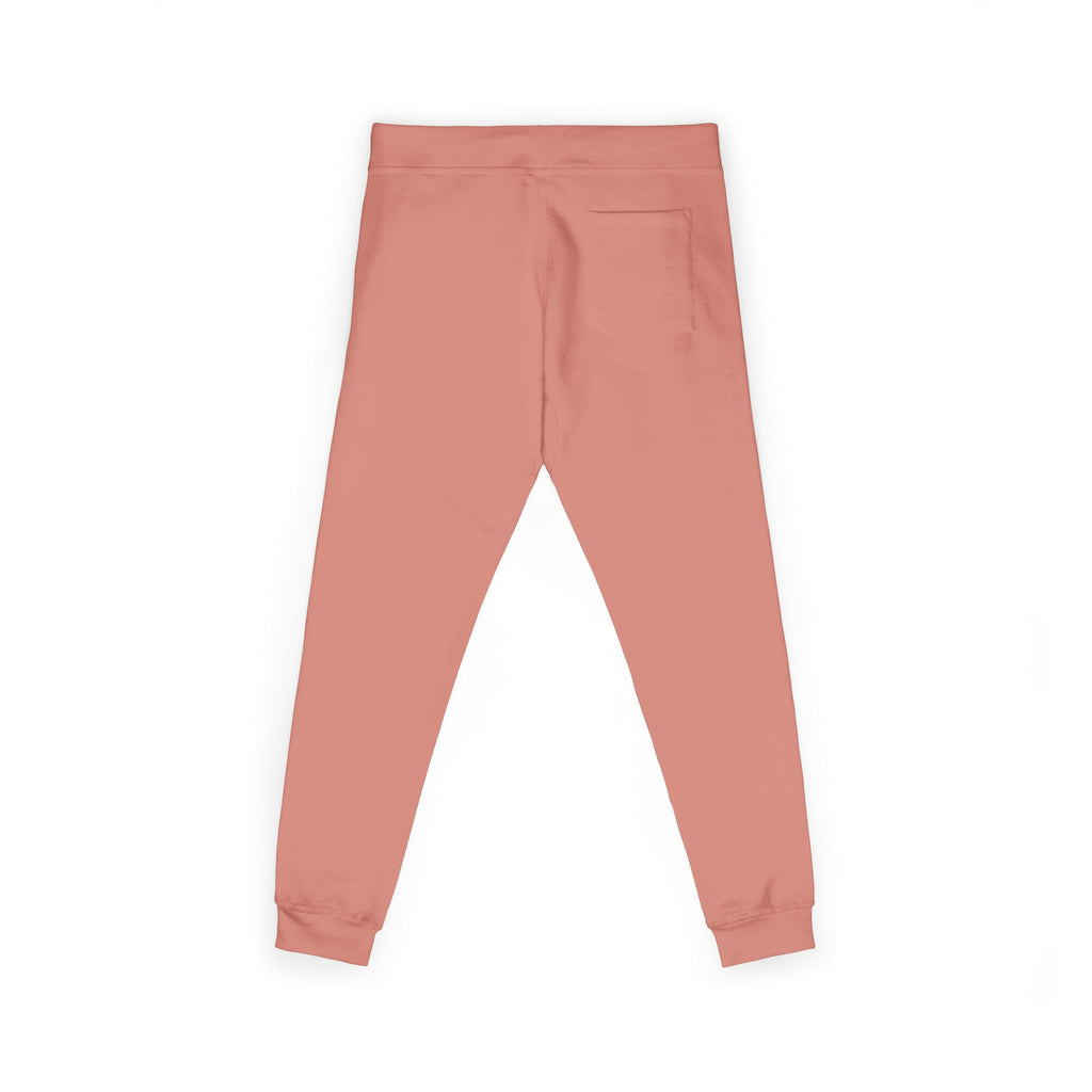 Embroidered Cozy Fleece Sweatpants — Minimal Script Design