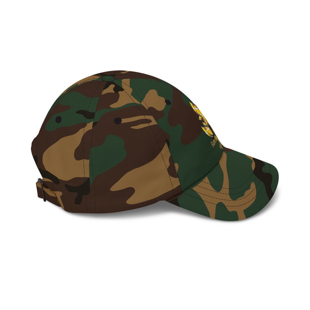Dad Cap — Gold Foil “Bare Beauty” Floral Logo Baseball Hat