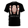 Owl's Vue Unisex Tee - Artistic Owl Design for Nature Lovers