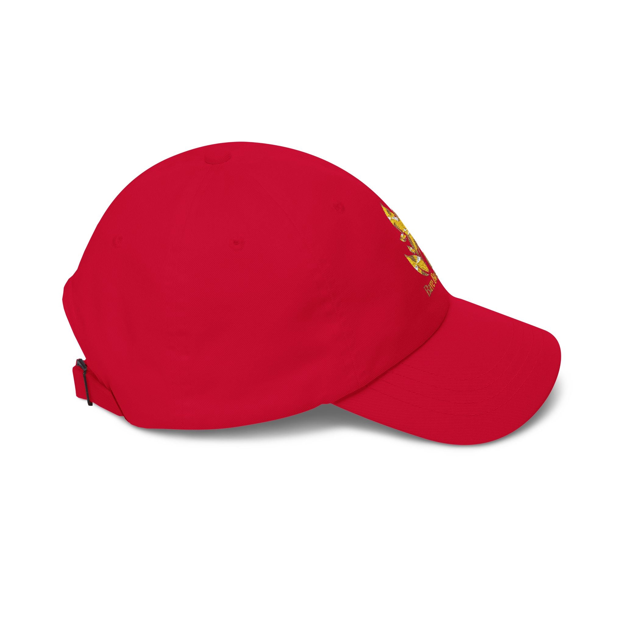 Dad Cap — Gold Foil “Bare Beauty” Floral Logo Baseball Hat