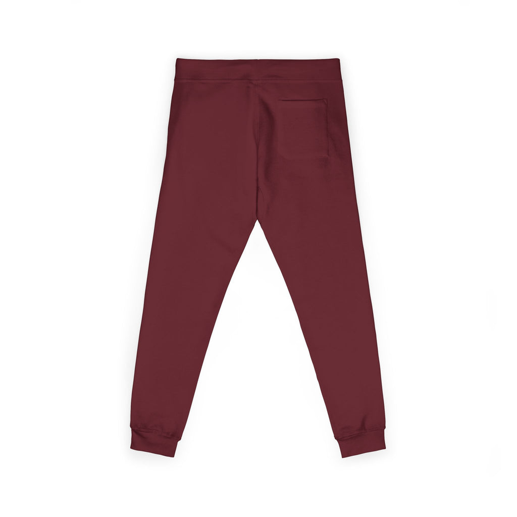 Embroidered Cozy Fleece Sweatpants — Minimal Script Design