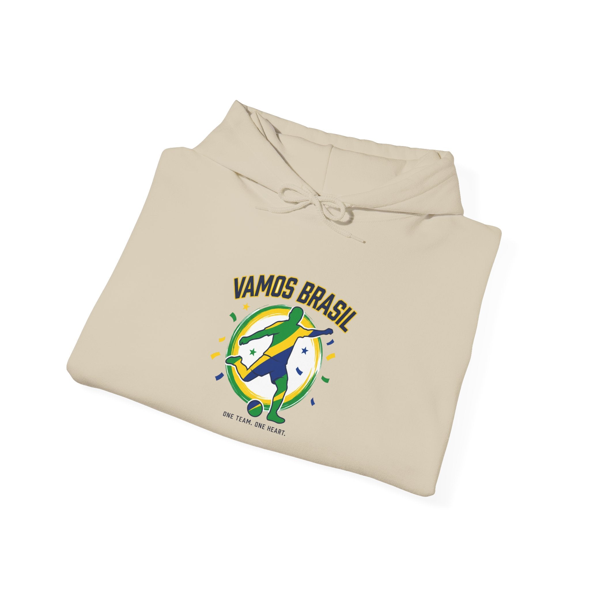 Vamos Brasil Hoodie | Brazil Country Pride, Retro Soccer Championship