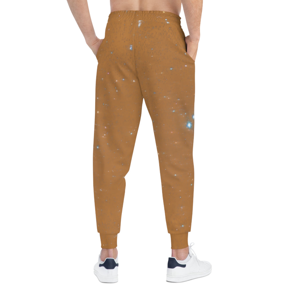 Copy of Yellow Striped Athletic Joggers with Fox Graphic – Cozy Casual Sweatpants