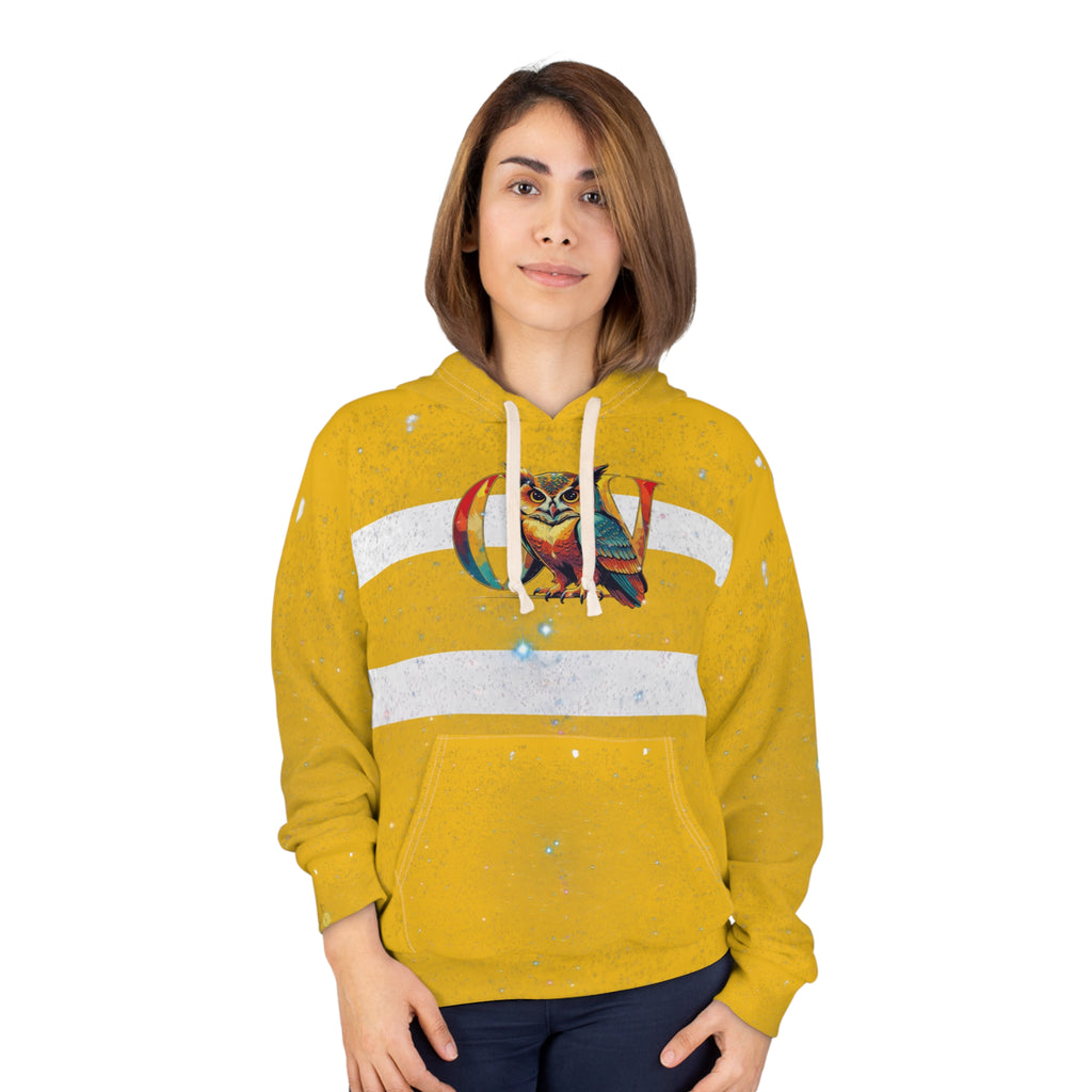 Owl Love Pullover Hoodie - Colorful Owl with 'Love' Graphic