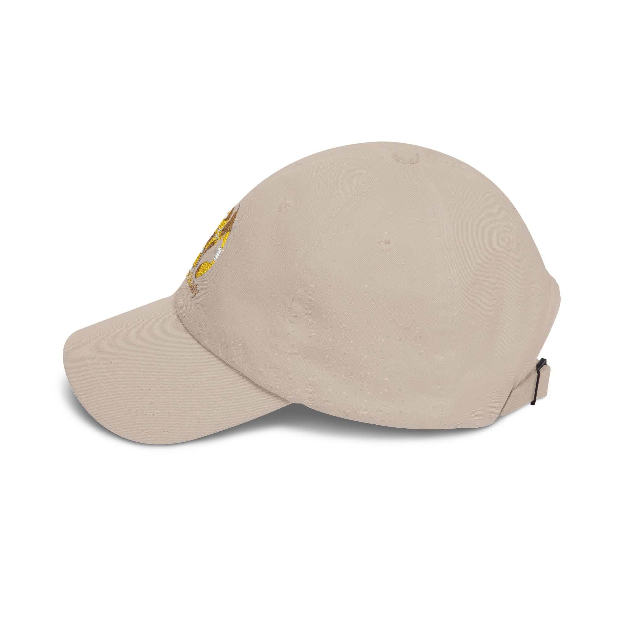 Dad Cap — Gold Foil “Bare Beauty” Floral Logo Baseball Hat