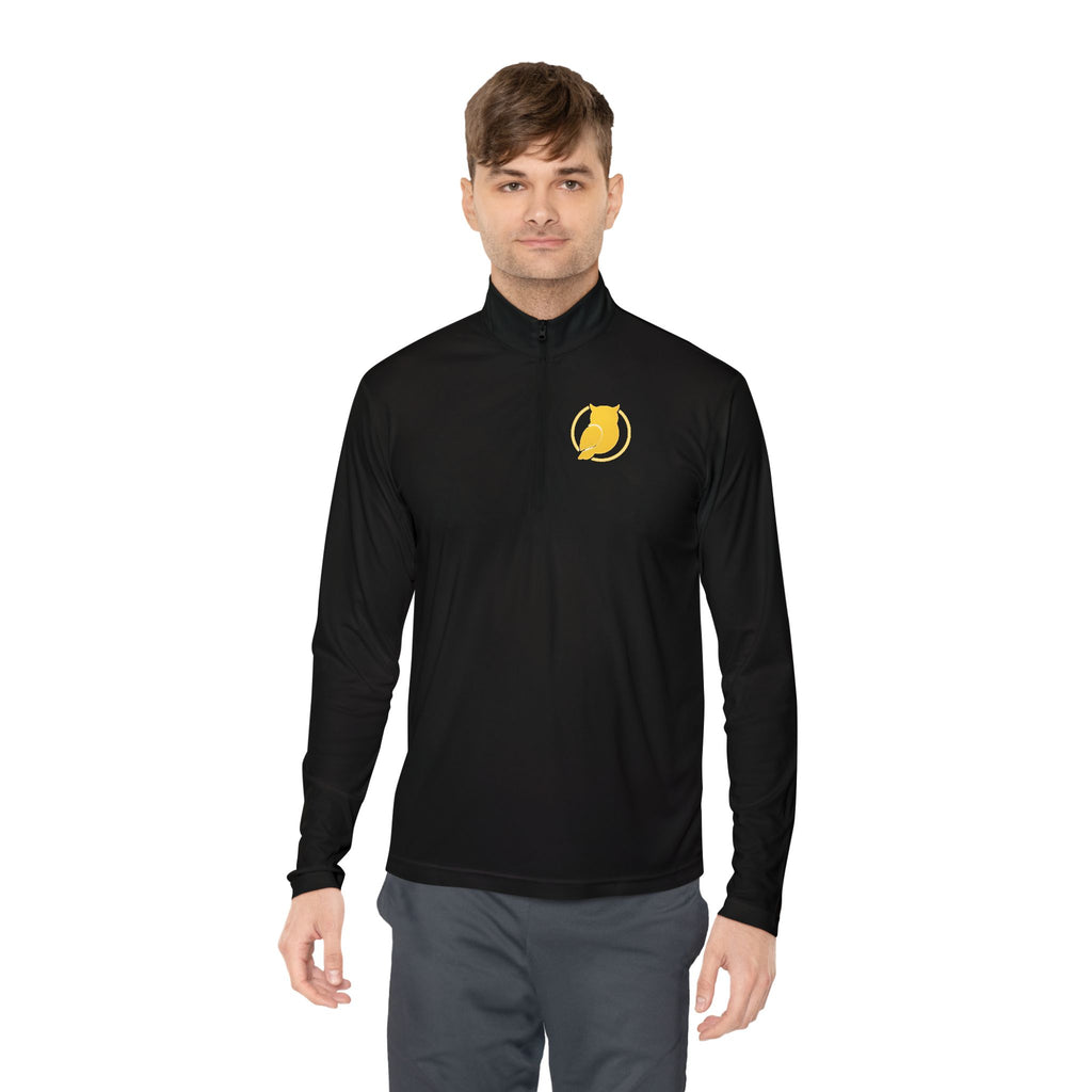 Yellow Cat Emblem Quarter-Zip Pullover