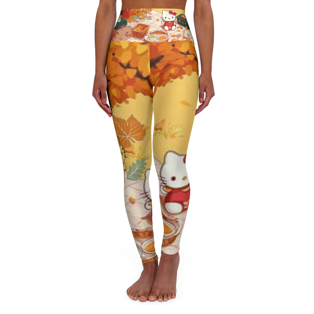 High Waisted Yoga Leggings (AOP)