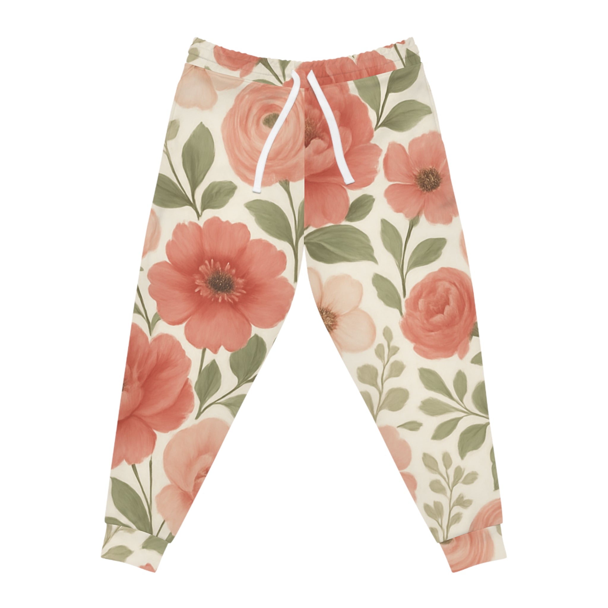 Floral Athletic Joggers - Comfortable & Stylish Workout Pants for Active Living