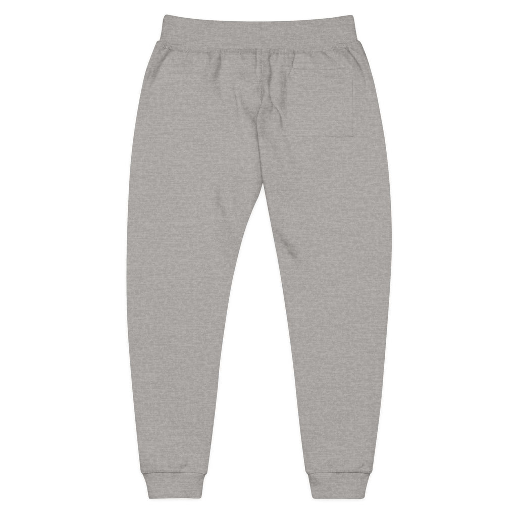 Embroidered Cozy Fleece Sweatpants — Minimal Script Design