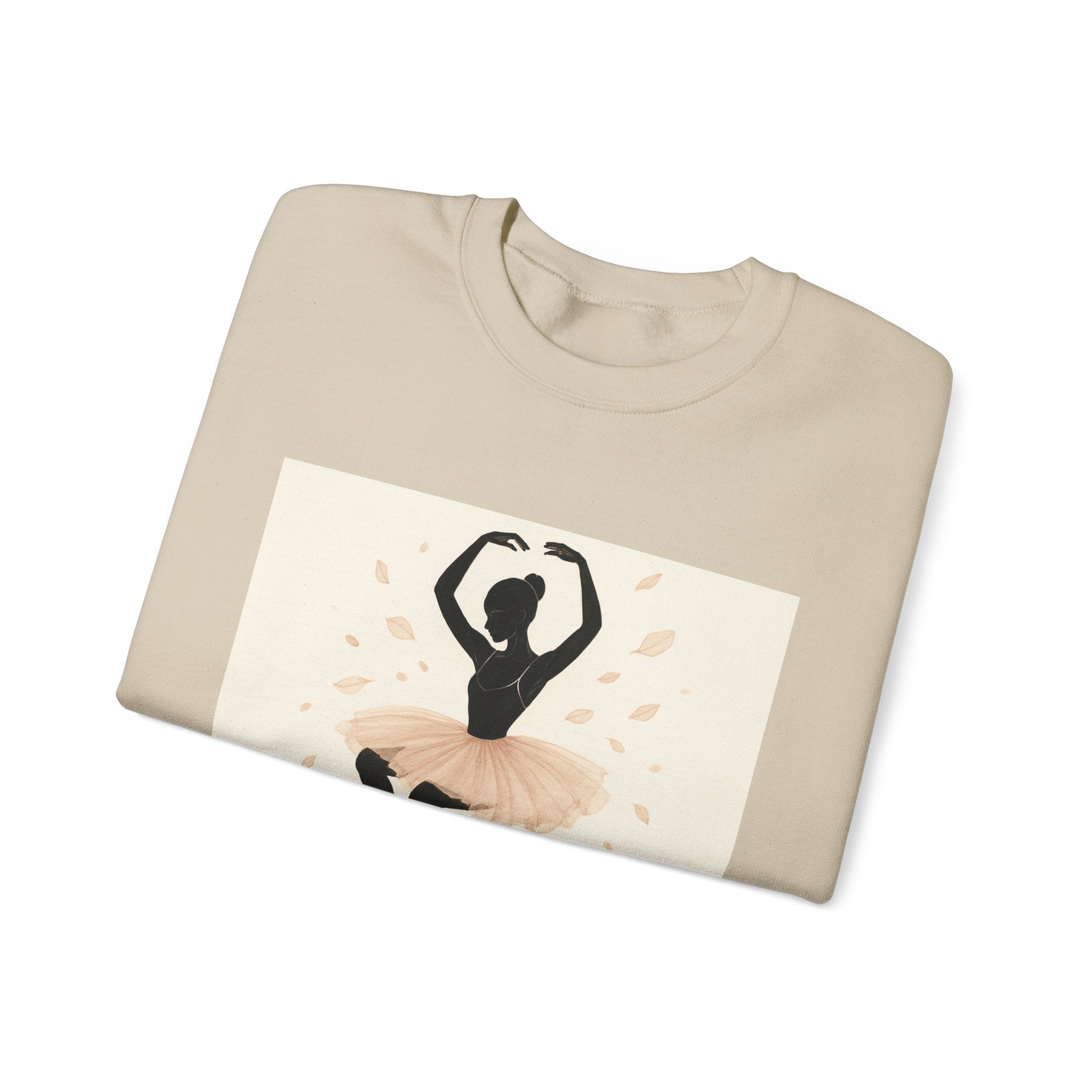 Ballet Dancer Crewneck Sweatshirt – "Dancing Through Life" Inspirational Dance Top