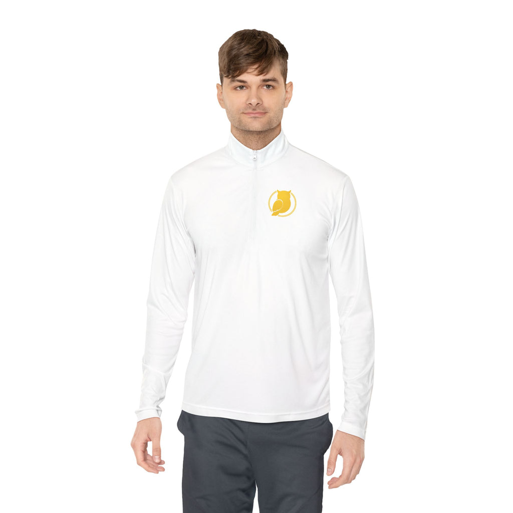 Yellow Cat Emblem Quarter-Zip Pullover