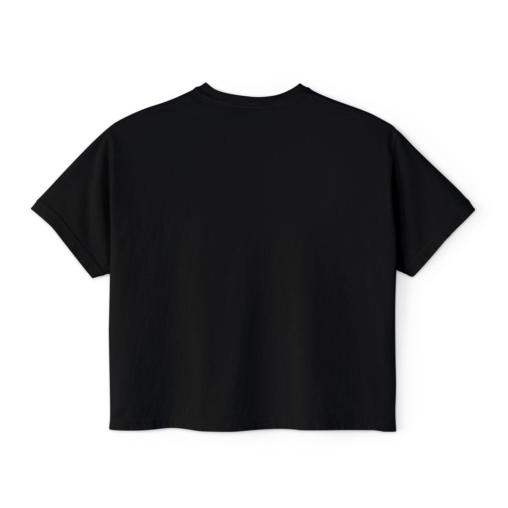 Owl Squad Graphic Tee — Retro Orange Owl Boxy Shirt